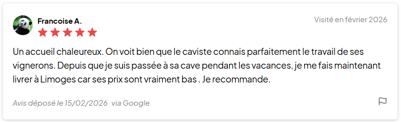 Avis client Les Délices de Rocheclaire