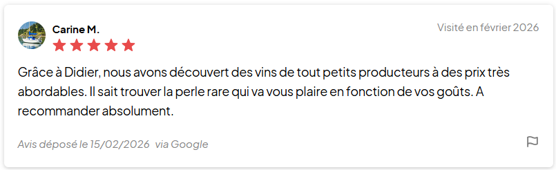 Avis client Les Délices de Rocheclaire